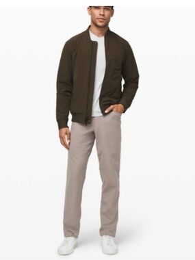 Lululemon Tan Gray Carbon Dust ABC Pant- 34x30